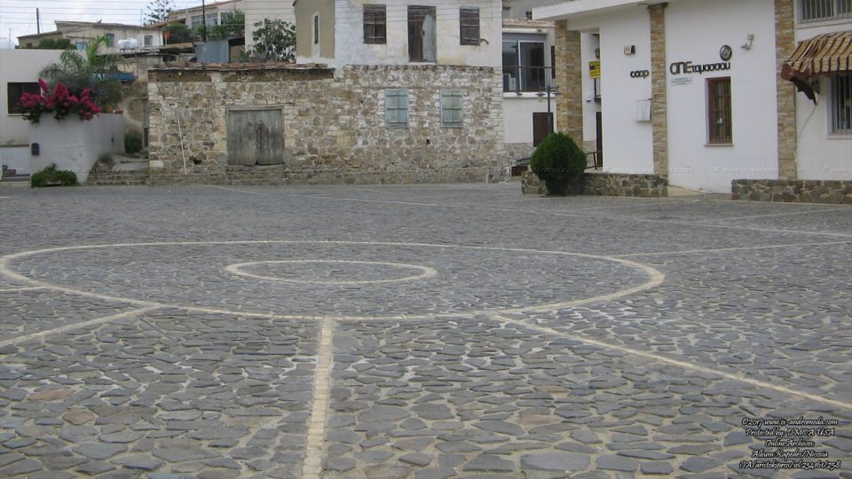 The Central paved square of the Kapedes village