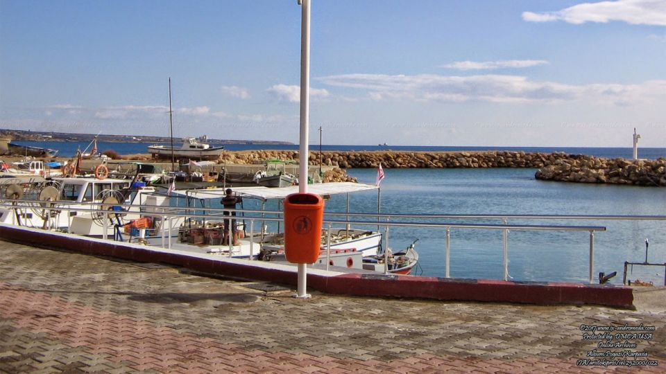 The fishing harbor in the Mpogazi village that is Occupied by Turkish troops