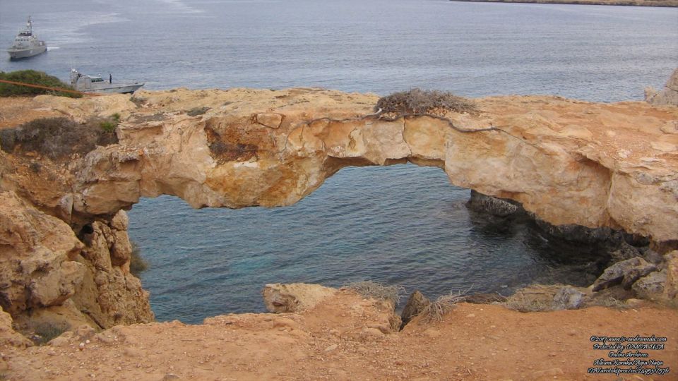 The Natural bridge of Koraka in Cape Greco