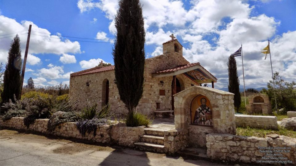 The chapel dedicated to Agios Marios on the shore of the river of Rodanos