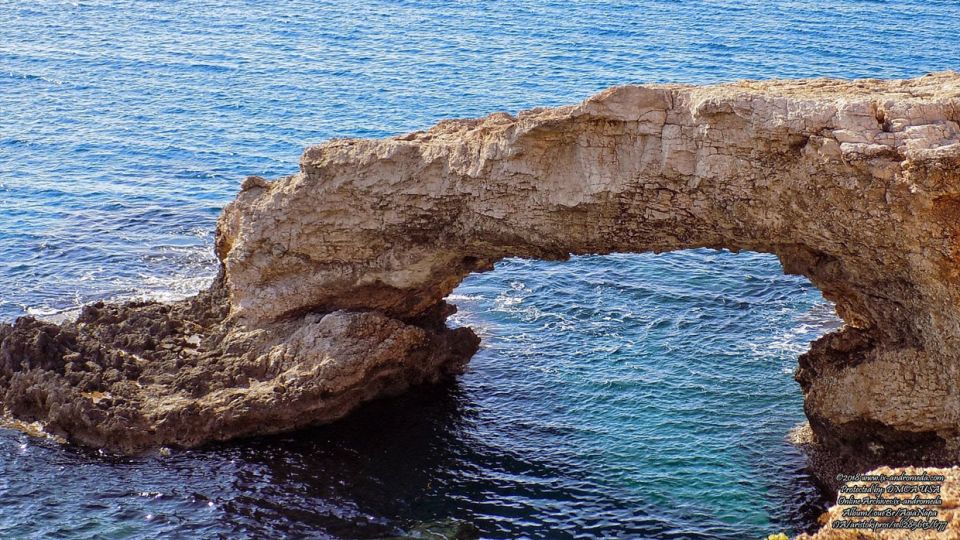The Love Bridge in Cape Greco is a masterpiece of the Cypriot Sea